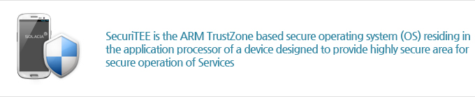 SecuriTEE is the ARM TrustZone based secure operating system (OS) residing in the application processor of a device designed to provide highly secure area for secure operation of Services